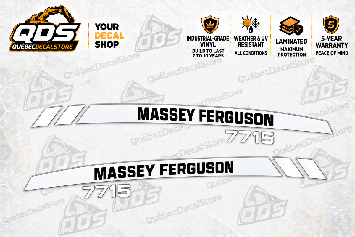Massey Ferguson 7715 Hood Decal Kit