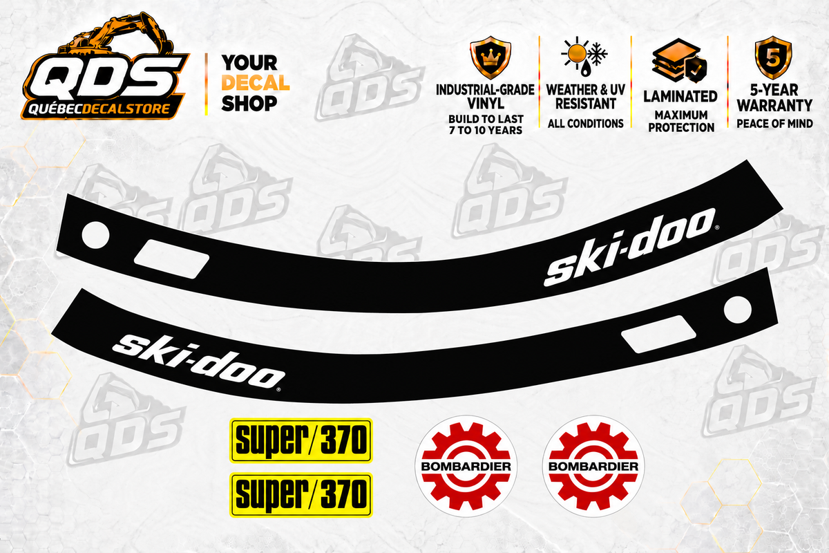 Ski-Doo Super 370 1968 Snowmobile Decal Kit | Aftermarket