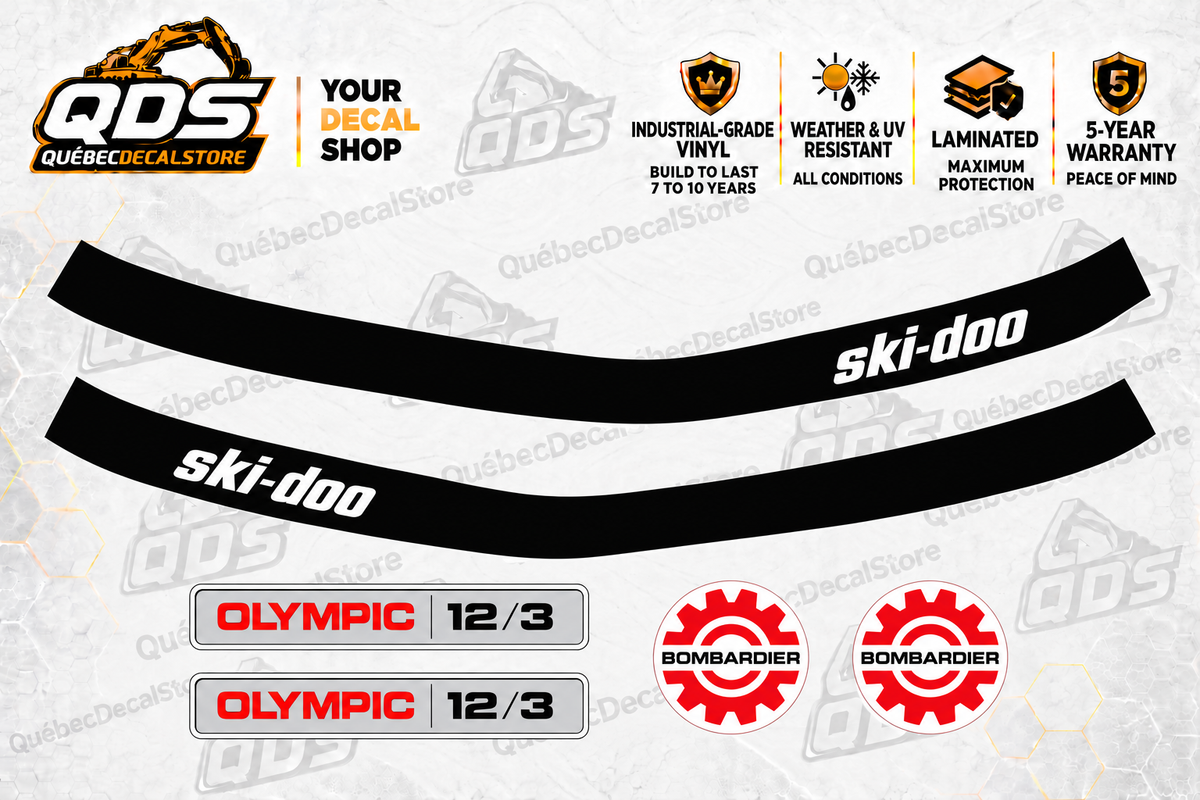 Ski-Doo Olympique 12/3 1969 Snowmobile Decal Kit | Aftermarket