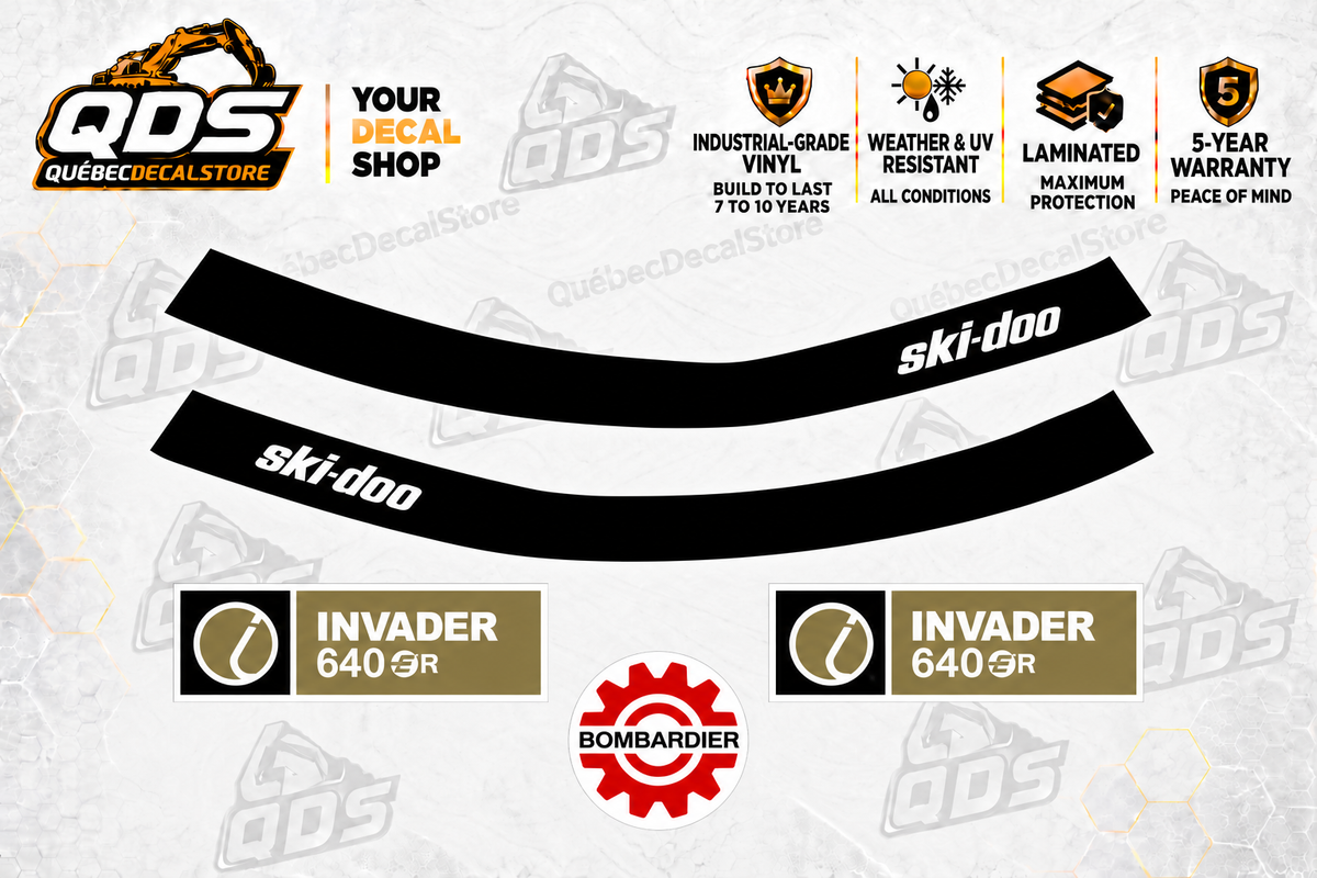 Ski-Doo Invader 640 ER 1970 Snowmobile Decal Kit | Aftermarket