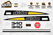 Ski-Doo T’NT Silver Bullet 340 1973 Snowmobile Decal Kit | Aftermarket