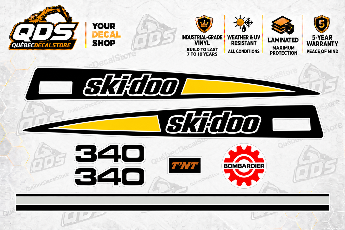 Ski-Doo T’NT Silver Bullet 340 1973 Snowmobile Decal Kit | Aftermarket