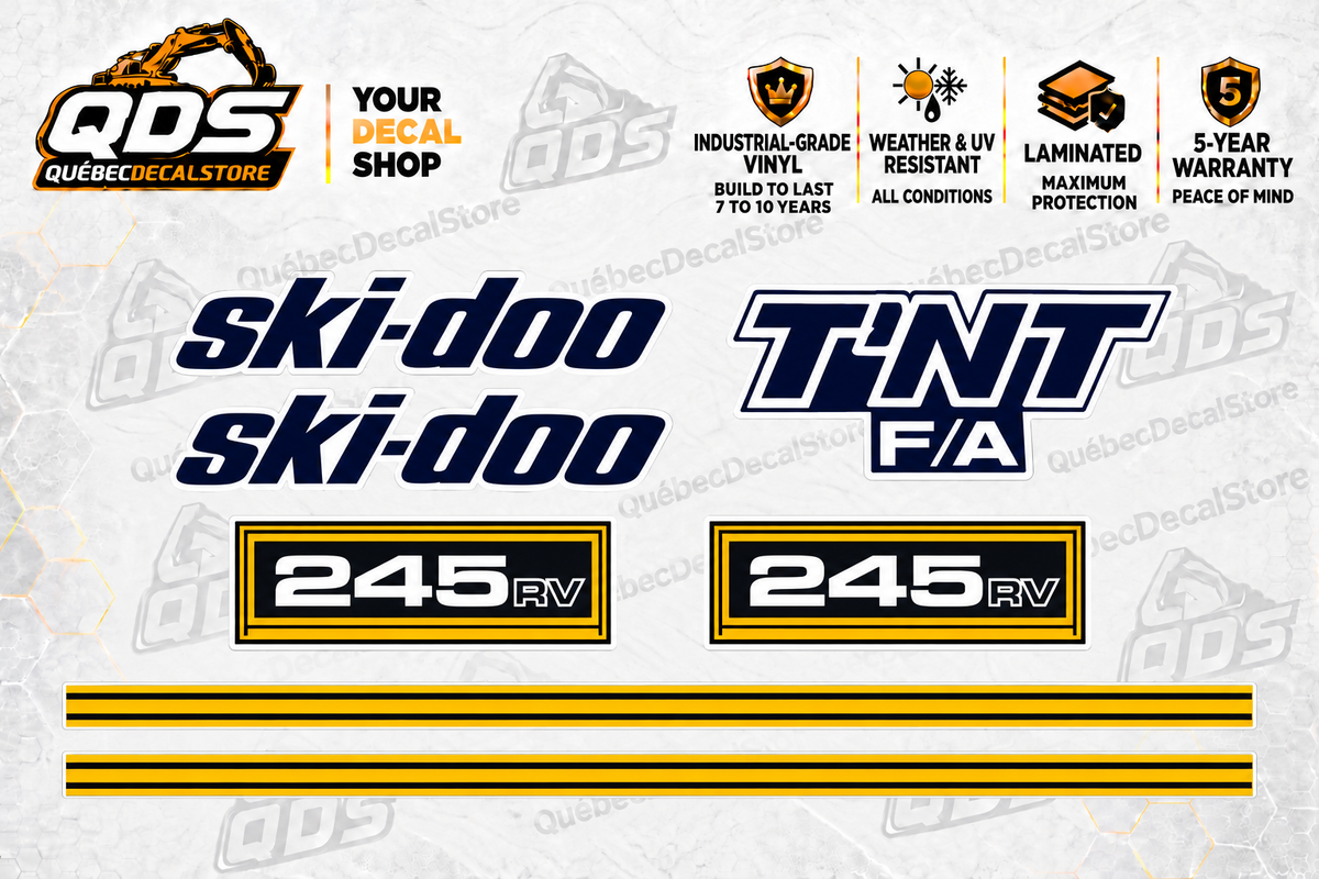 Ski-Doo T’NT F/A 245 RV 1975 Snowmobile Decal Kit | Aftermarket