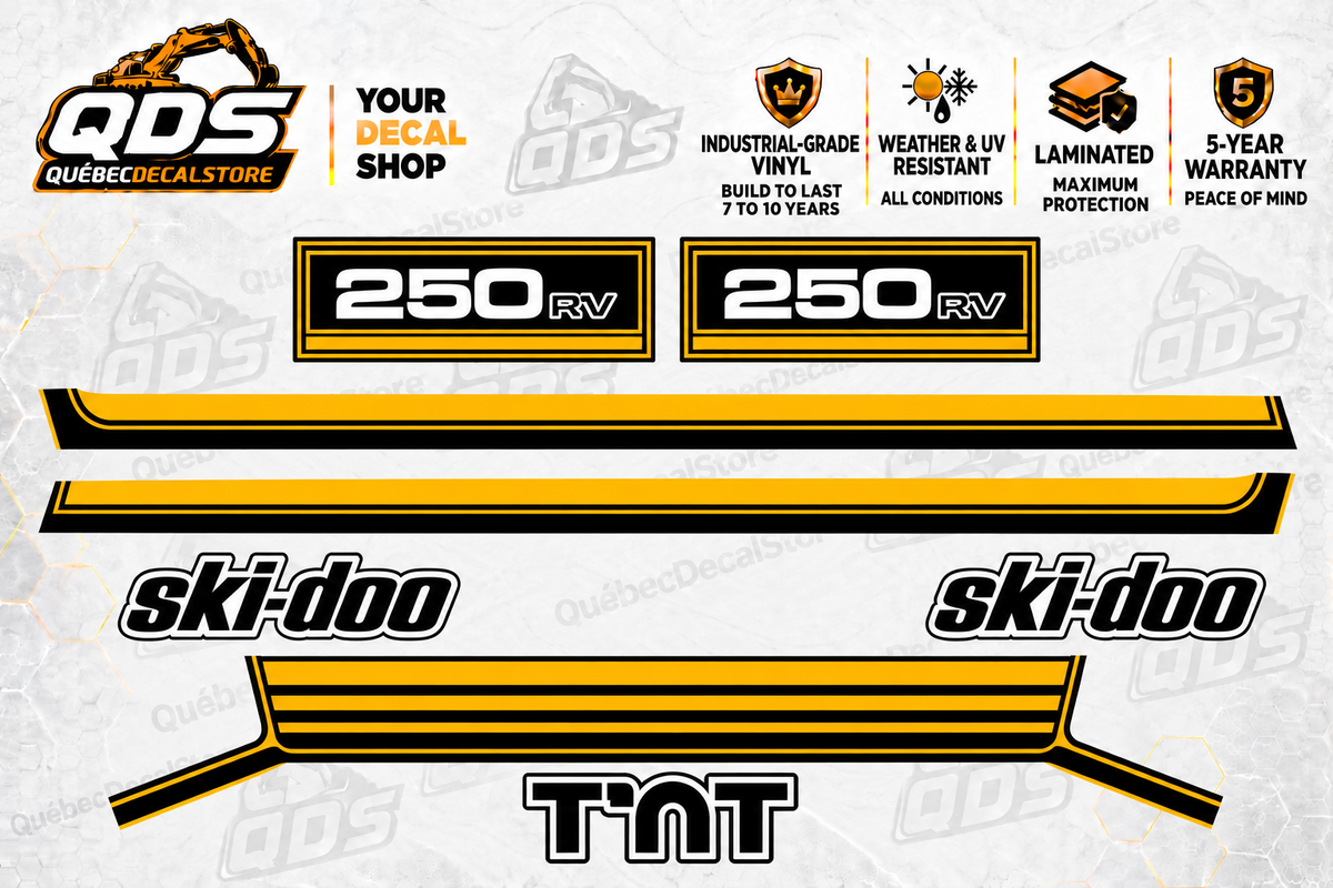 Ski-Doo T’NT 250 RV 1976 Snowmobile Decal Kit | Aftermarket