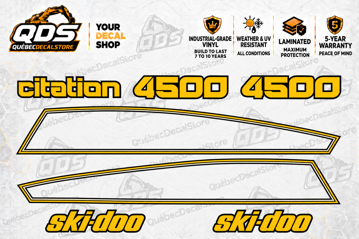 Ski-Doo Citation 4500 1980 Snowmobile Decal Kit | Aftermarket