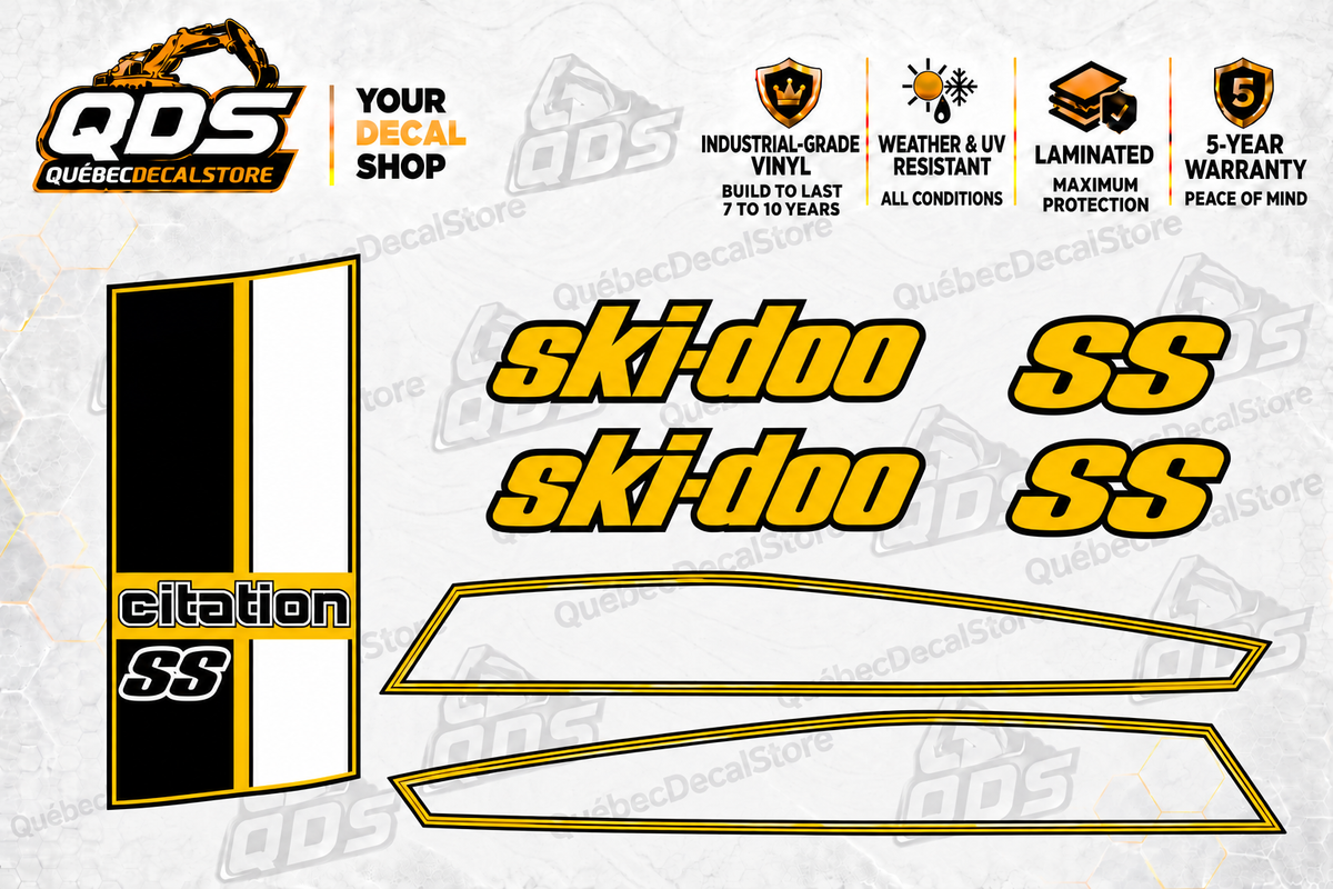 Ski-Doo Citation SS 1980 Snowmobile Decal Kit | Aftermarket