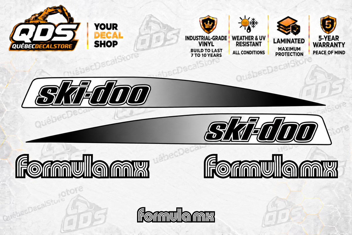 Ski-Doo Formula MX 1985 Snowmobile Decal Kit | Aftermarket