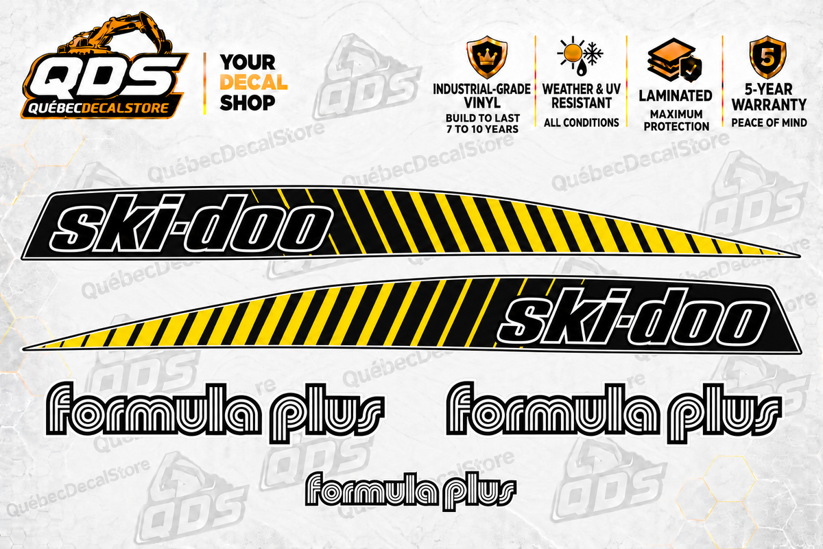 Ski-Doo Formula Plus 1985 Snowmobile Decal Kit | Aftermarket
