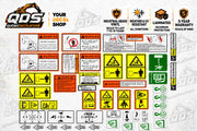 Safety & Warning Decal Kit for Takeuchi Worksite Pro Equipment