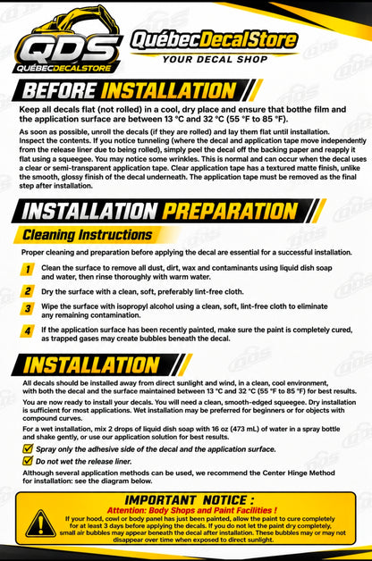 KOMATSU PC28UU Decal Kit / Kit Complet de Décalcomanies