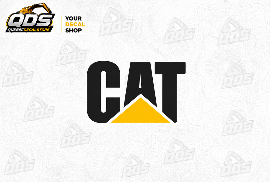 Aftermarket Caterpillar Black Logo Decal - All Sizes Available – replacement logo decal