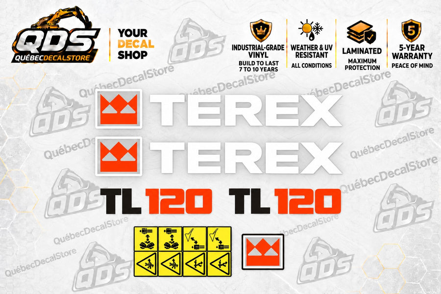 Terex TL120 Wheel Loader Decal Kit