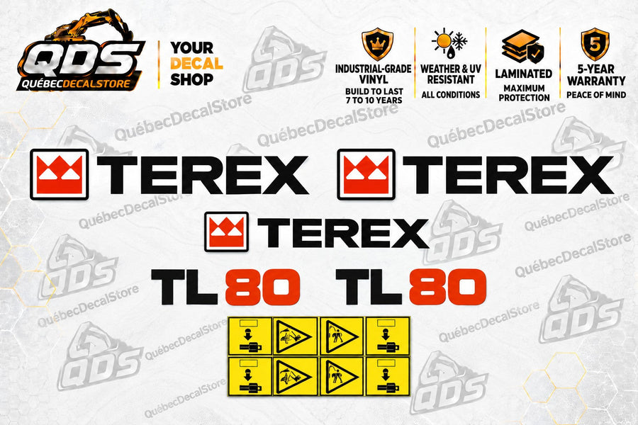 Terex TL80 Wheel Loader Decal Kit