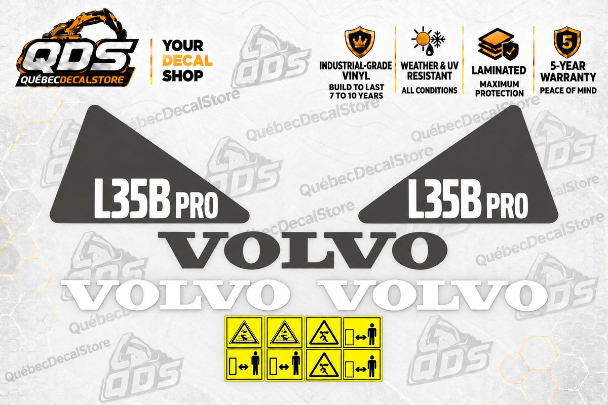 Volvo L35B Pro Wheel Loader Decal Kit