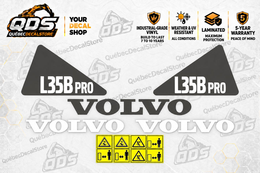 Volvo L35B Pro Wheel Loader Decal Kit