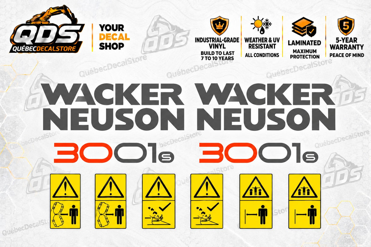 Wacker Neuson 3001S Aufklebersatz für Dumper