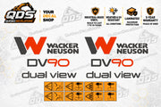 Wacker Neuson DV90 Dual View Aufklebersatz für Dumper