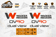 Wacker Neuson DV90 Dual View Aufklebersatz für Dumper